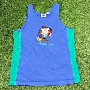 Vintage Acme Kids Tasmanian Devil Lifeguard Disney tank top size XL for kids
